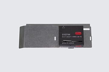 Conveyor unit for fully insulated contacts 0.25-1.5mm², red, Cembre