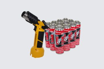 HotAirGun (Gas) 190-900C° Set inkl. 12 Gaskartuschen