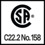 Gemäss CSA LISTING CSA-C22.2 No. 158 (File E95701)